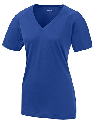 Sport-Tek Ladies Ultimate Performance V-Neck (True Royal)