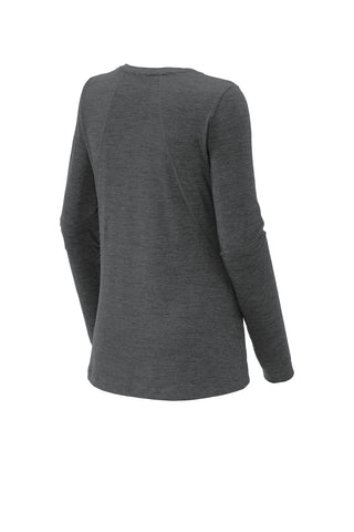 Sport-Tek Ladies Exchange 1.5 Long Sleeve Crew (Graphite Heather)