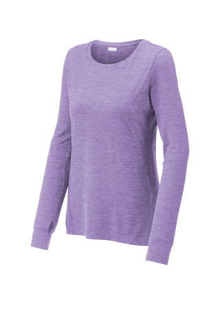 Sport-Tek Ladies Exchange 1.5 Long Sleeve Crew (Hyacinth Heather)