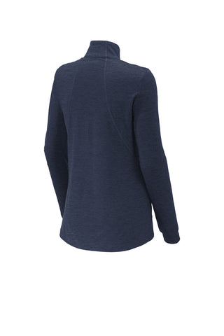 Sport-Tek Ladies Exchange 1.5 Long Sleeve 1/2-Zip (Dark Denim Heather)