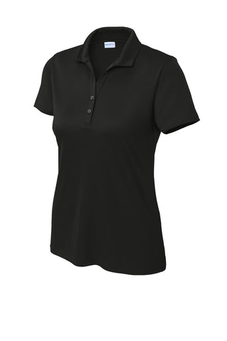 Sport-Tek Ladies PosiCharge Re-Compete Polo (Black)