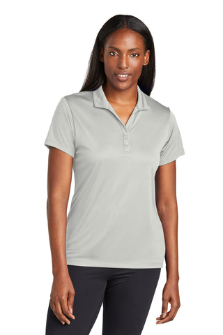 Sport-Tek Ladies PosiCharge Re-Compete Polo (Silver)