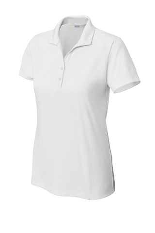 Sport-Tek Ladies PosiCharge Re-Compete Polo (White)