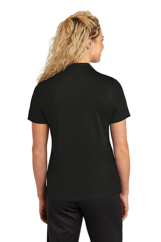 Sport-Tek Ladies UV Micropique Polo (Black)