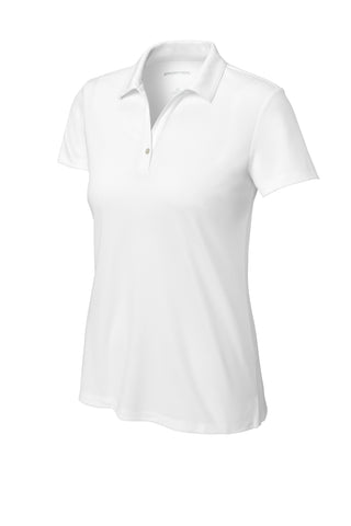 Sport-Tek Ladies UV Micropique Polo (White)