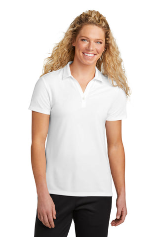 Sport-Tek Ladies UV Micropique Polo (White)