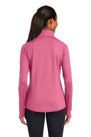 Sport-Tek Ladies Sport-Wick Stretch 1/4-Zip Pullover (Dusty Rose)