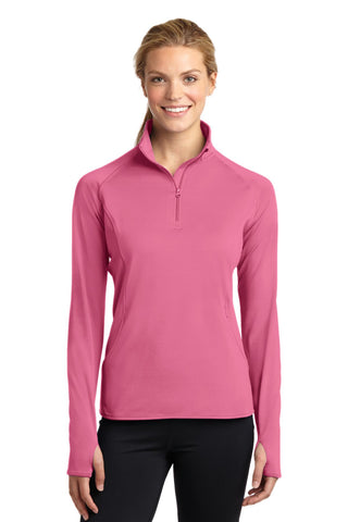 Sport-Tek Ladies Sport-Wick Stretch 1/4-Zip Pullover (Dusty Rose)