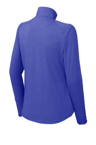Sport-Tek Ladies Sport-Wick Stretch 1/4-Zip Pullover (Iris Purple)