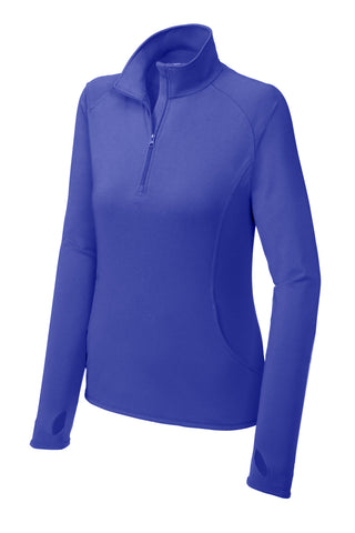 Sport-Tek Ladies Sport-Wick Stretch 1/4-Zip Pullover (Iris Purple)