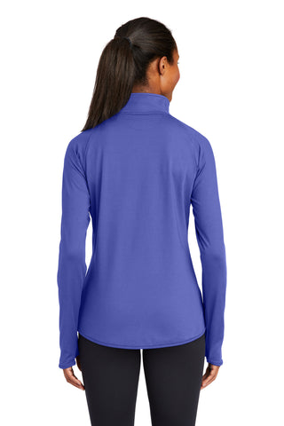 Sport-Tek Ladies Sport-Wick Stretch 1/4-Zip Pullover (Iris Purple)