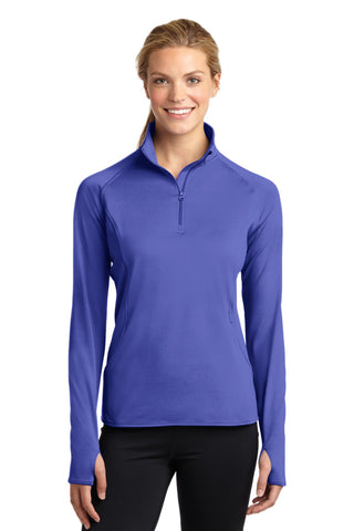 Sport-Tek Ladies Sport-Wick Stretch 1/4-Zip Pullover (Iris Purple)