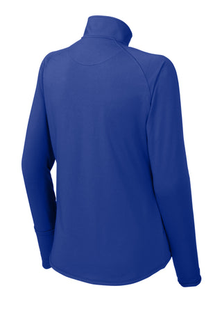 Sport-Tek Ladies Sport-Wick Stretch 1/4-Zip Pullover (True Royal)