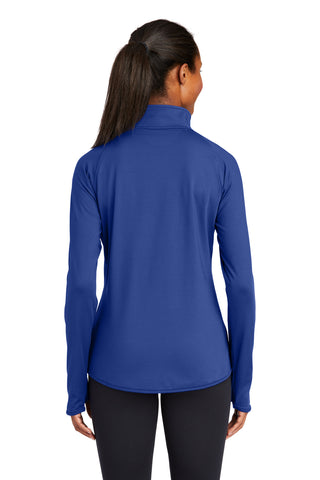 Sport-Tek Ladies Sport-Wick Stretch 1/4-Zip Pullover (True Royal)