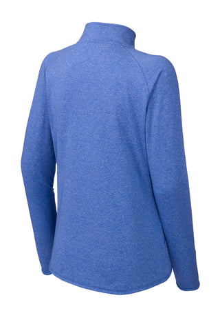 Sport-Tek Ladies Sport-Wick Stretch 1/4-Zip Pullover (True Royal Heather)