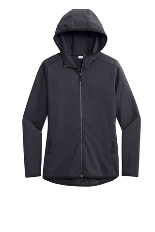 Sport-Tek Ladies Circuit Hooded Full-Zip (Graphite)