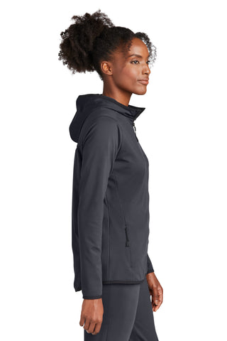 Sport-Tek Ladies Circuit Hooded Full-Zip (Graphite)