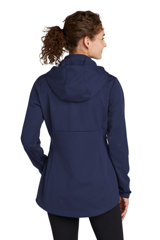 Sport-Tek Ladies Hooded Soft Shell Jacket (True Navy)