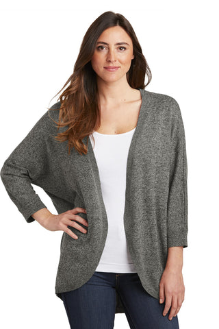 Port Authority Ladies Marled Cocoon Sweater (Warm Grey Marl)