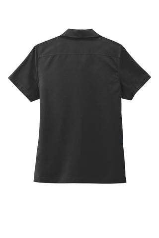 Port Authority Ladies Short Sleeve Performance Staff Shirt (Black)