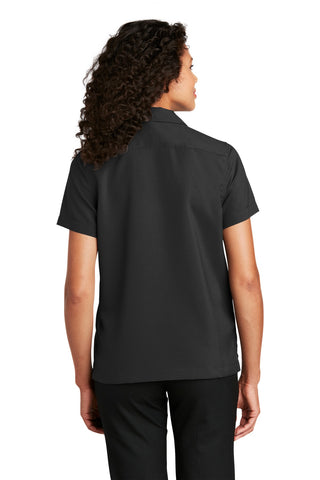 Port Authority Ladies Short Sleeve Performance Staff Shirt (Black)