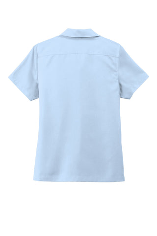 Port Authority Ladies Short Sleeve Performance Staff Shirt (Cloud Blue)