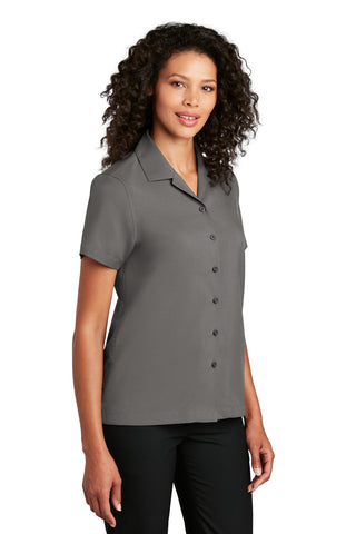 Port Authority Ladies Short Sleeve Performance Staff Shirt (Graphite)