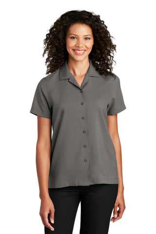 Port Authority Ladies Short Sleeve Performance Staff Shirt (Graphite)