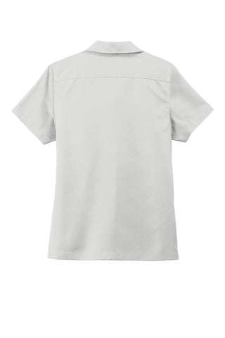 Port Authority Ladies Short Sleeve Performance Staff Shirt (Silver)