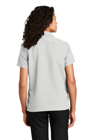 Port Authority Ladies Short Sleeve Performance Staff Shirt (Silver)