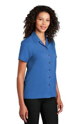 Port Authority Ladies Short Sleeve Performance Staff Shirt (True Blue)