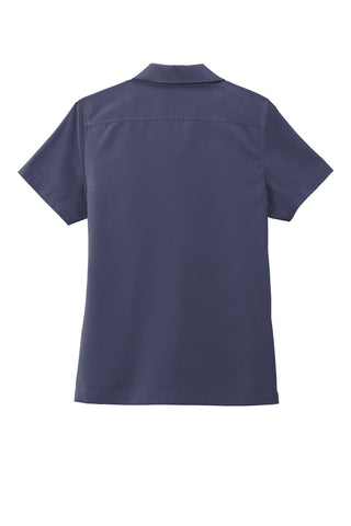 Port Authority Ladies Short Sleeve Performance Staff Shirt (True Navy)