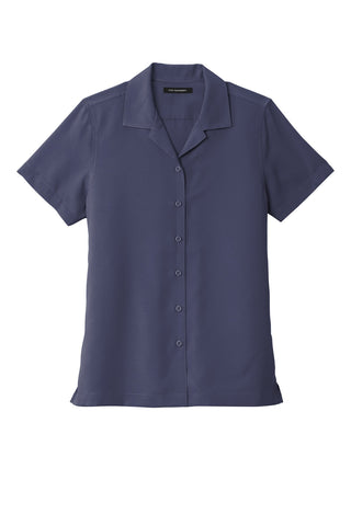 Port Authority Ladies Short Sleeve Performance Staff Shirt (True Navy)