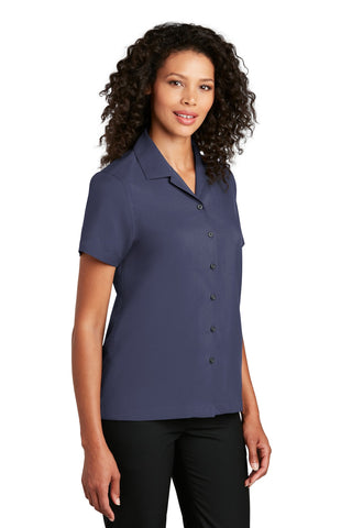 Port Authority Ladies Short Sleeve Performance Staff Shirt (True Navy)