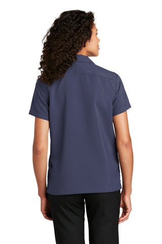 Port Authority Ladies Short Sleeve Performance Staff Shirt (True Navy)