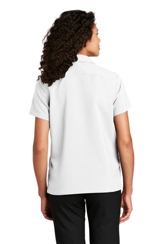 Port Authority Ladies Short Sleeve Performance Staff Shirt (White)