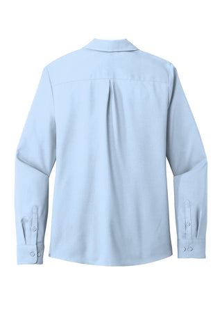 Port Authority Ladies Long Sleeve Performance Staff Shirt (Cloud Blue)