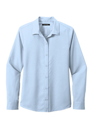 Port Authority Ladies Long Sleeve Performance Staff Shirt (Cloud Blue)