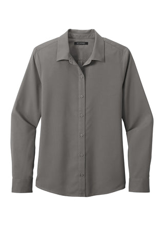 Port Authority Ladies Long Sleeve Performance Staff Shirt (Graphite)