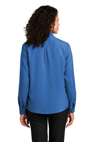 Port Authority Ladies Long Sleeve Performance Staff Shirt (True Blue)