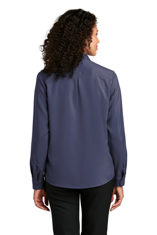 Port Authority Ladies Long Sleeve Performance Staff Shirt (True Navy)