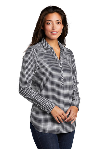 Port Authority Ladies City Stretch Tunic (Graphite/ White)