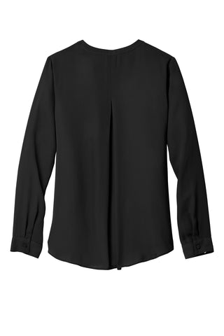 Port Authority Ladies Wrap Blouse (Black)