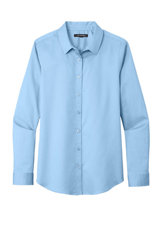 Port Authority Ladies Long Sleeve SuperPro ReactTwill Shirt (Cloud Blue)