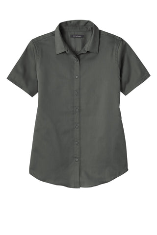 Port Authority Ladies Short Sleeve SuperPro ReactTwill Shirt (Storm Grey)