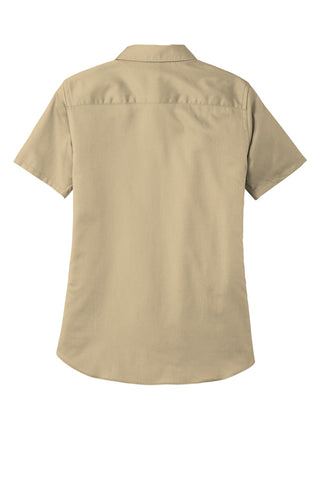 Port Authority Ladies Short Sleeve SuperPro ReactTwill Shirt (Wheat)