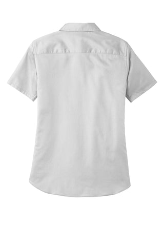 Port Authority Ladies Short Sleeve SuperPro ReactTwill Shirt (White)