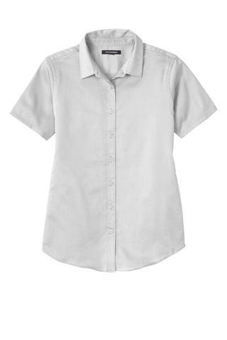 Port Authority Ladies Short Sleeve SuperPro ReactTwill Shirt (White)