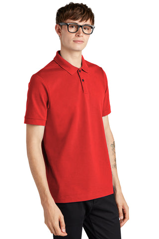 Mercer+Mettle Stretch Heavyweight Pique Polo (Apple Red)