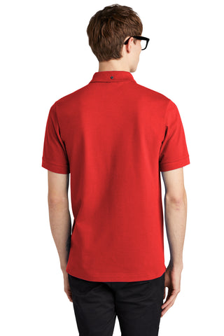 Mercer+Mettle Stretch Heavyweight Pique Polo (Apple Red)